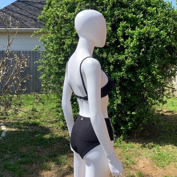 💋NWT Morgan Lane Vintage High-Rise Scalloped Eyelet 2Pc Bikini - Picture 12 of 13